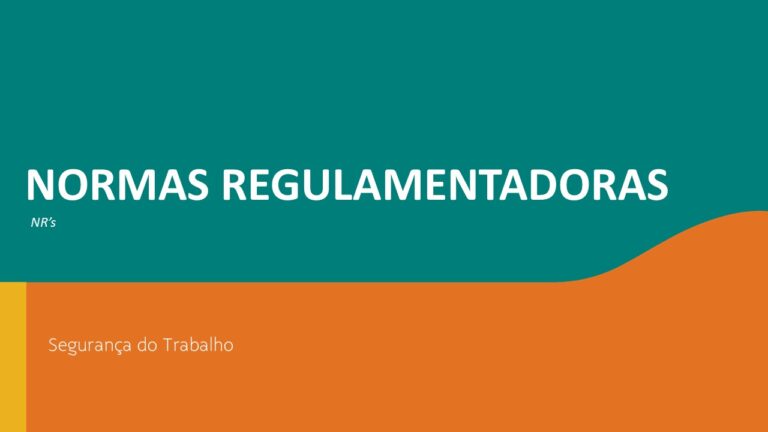 Leia mais sobre o artigo (1) NR – Normas Regulamentadoras
